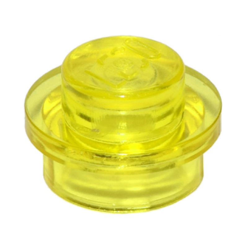 Plaat, Rond 1x1 Trans Yellow